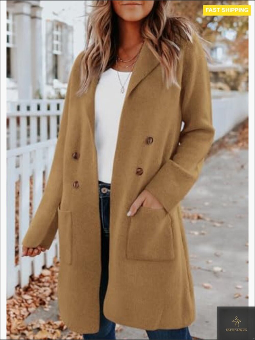 Open Front Cardigan Sweater Long Sleeve Notch Collar Knit Jacket Business - Picture 5 of 7